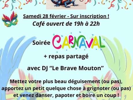Carnaval au café associatif de Mirabeau