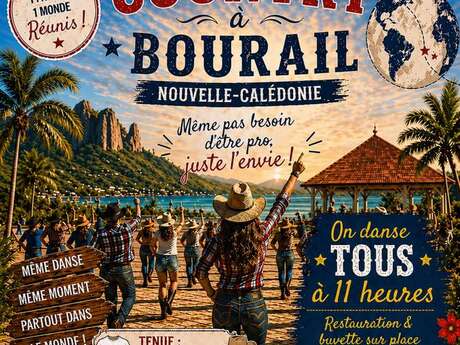 Flashmob country à Bourail