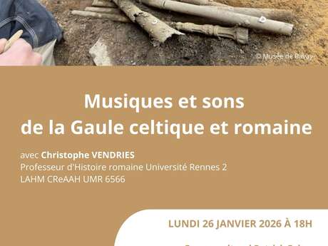 Conférence - "Musiques et sons de la Gaule celtique et romaine"