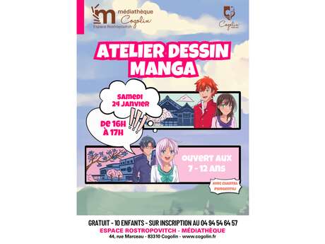 Atelier dessin manga enfants