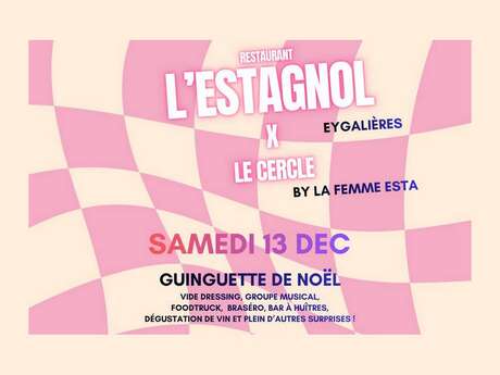 Christmas party at L'Estagnol restaurant