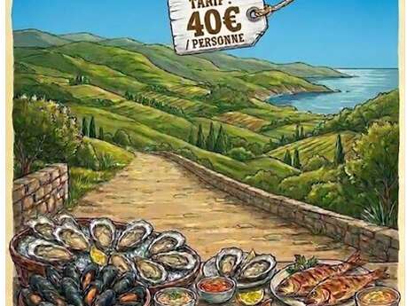 Repas: coquillages et poissons