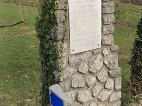 Plaque sur le Pont d'Avène