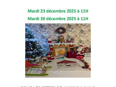 Visite chez le Père Noël à la bibliothèque