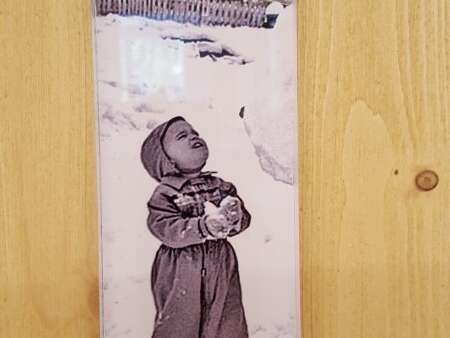 Baby changing corner and children's toilet