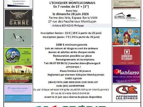 12ème open de parties rapides de l'échiquier montluçonnais