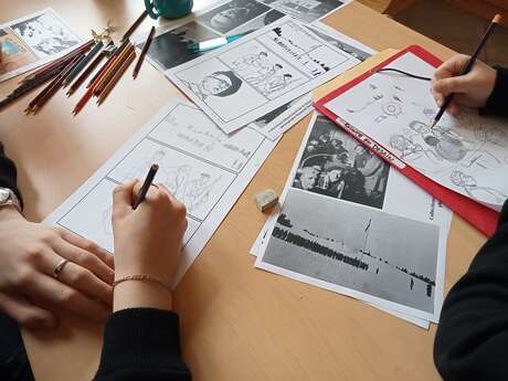 Atelier Raconte en dessin le maquis au musée de la Résistance