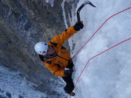 Cascade de glace avec Jacques Le Hir