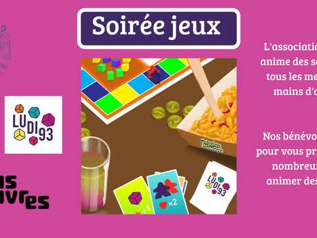 Soirée jeux de société avec Ludi 93