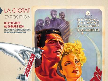 Cap au Large cinema poster exhibition by collector Guy Anfossi