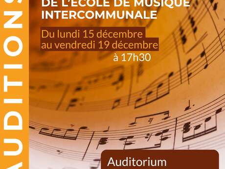 Auditions de l'Ecole de Musique
