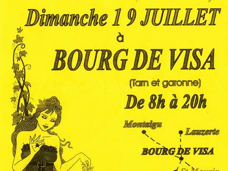 Brocante à Bourg de Visa