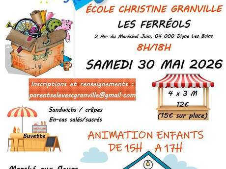 Vide-greniers et marché aux fleurs