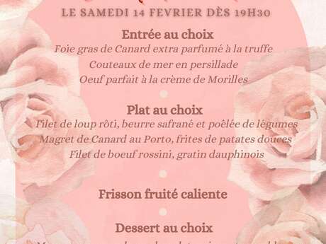 Soirée spéciale Saint-Valentin au restaurant O'Marignano