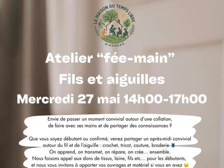 Atelier "fée-main" Fils et aiguilles