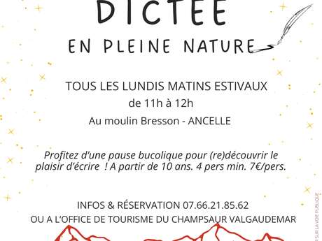 Dictée en pleine nature