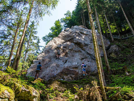 Kletterfelsen Les Mottets