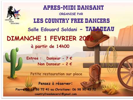 Aprés midi dansant par les Country Free Dancers