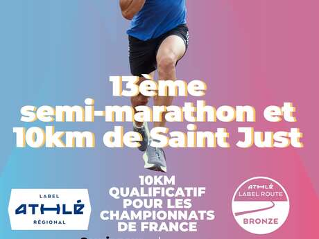 13th Saint-Just half-marathon and 10 km