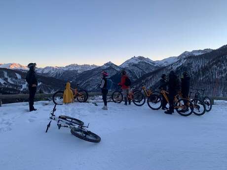 Nocturne fatbike vallée de l'Izoard
