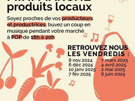 Mini marché aux produits locaux