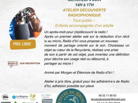 Atelier "Découverte radiophonique" - L'envers du Grenier