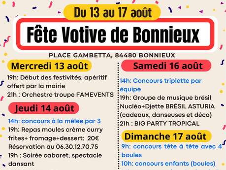 Fête votive de Bonnieux