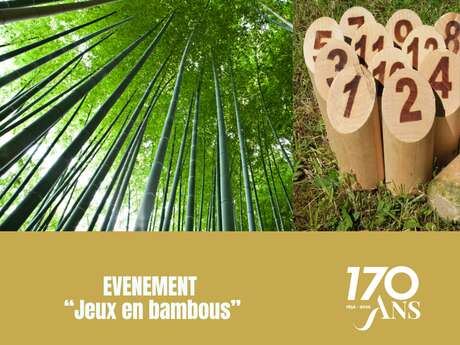 Jeux en bambou à la Bambouseraie