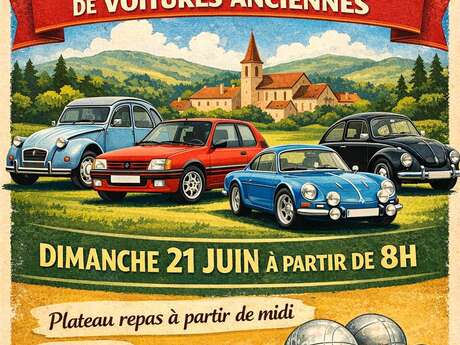 Rassemblement de voitures anciennes