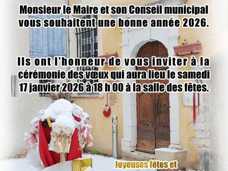 Cérémonie des vœux du Maire à Riez