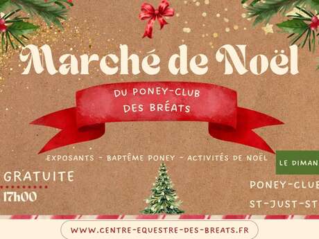 Marché de noël du poney club des Bréats