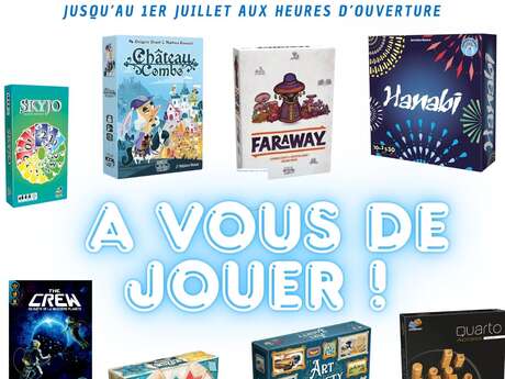 Nouveaux jeux de société modernes à la Médiathèque