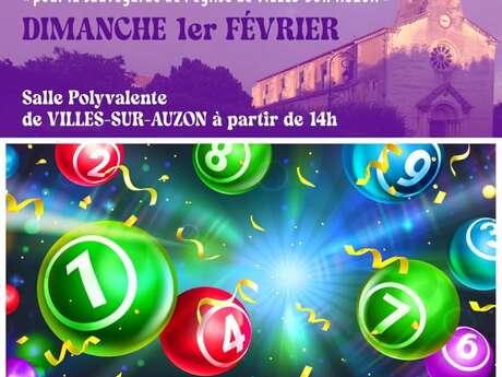 Loto au bénéfice de l'association "pour la sauvegarde de l'église"
