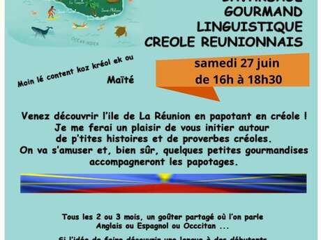 Bavardage gourmand et linguistique Créole