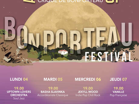 BONPORTEAU FESTIVAL - 4 soirées musicales sur la plage