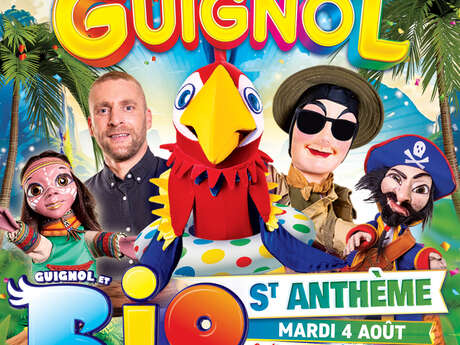 Guignol et Rio le majestueux perroquet