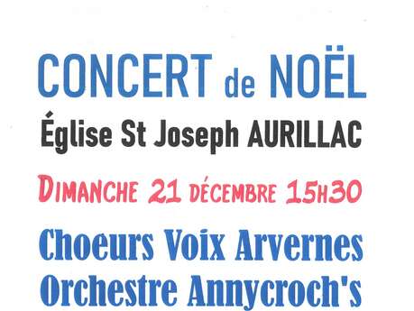 Concert de Noel à l'église  St Joseph