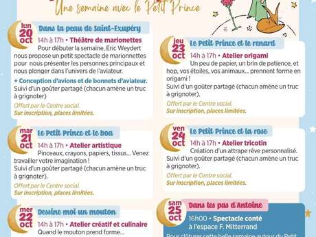 Atelier Parents-Enfants : Le petit prince et le boa