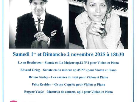 Concert door Christophe Quatremer en Sylvie Barbebi Concert door Christophe Quatremer en Sylvie Barbebi