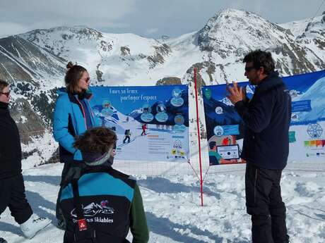 Atelier itinérant "faire sa trace, partager l'espace" à Saint-Véran