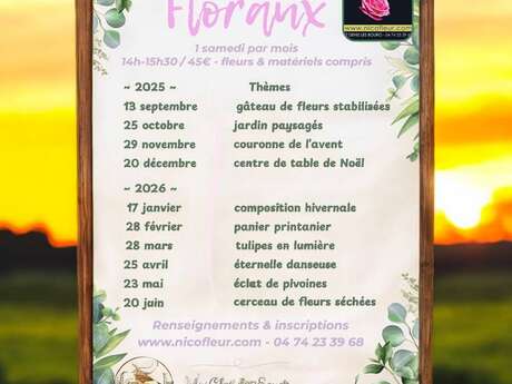 Atelier Floral - Eclat de pivoines
