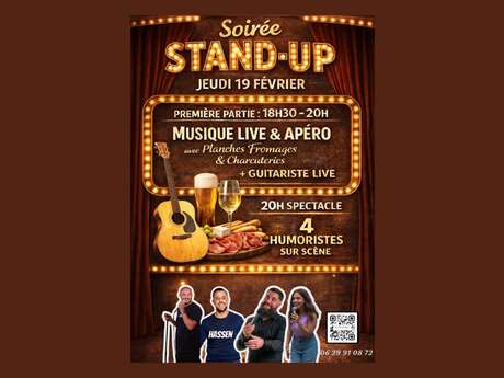 Live-Musik und Stand-up-Abend