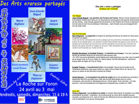 Des Arts " rares" partagés