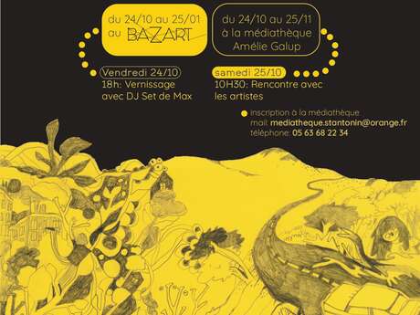 Vernissage de l'Expo "Saudade" de Maëliss Ohet et Tibo et DJ set de Max