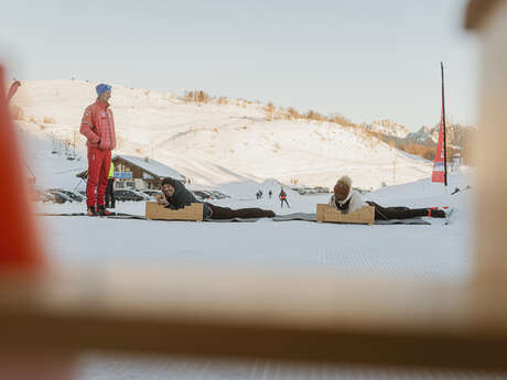 Cours de Biathlon avec l'ESF