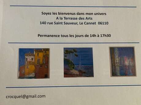 Exposition de peinture de Laurent Crocquevieille