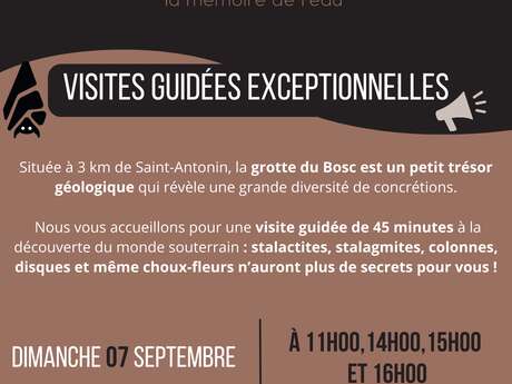 Visite guidée à la Grotte du Bosc