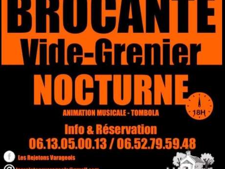 Brocante et vide grenier nocturne