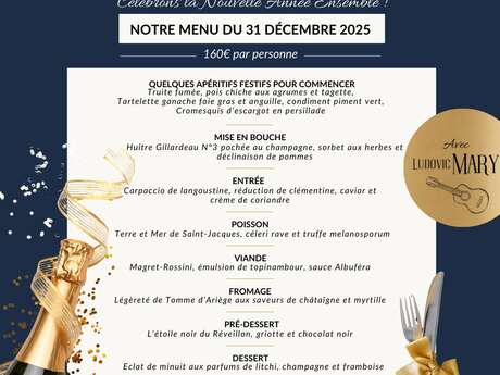 Réveillon de la Saint Sylvestre au Château des Fines Roches