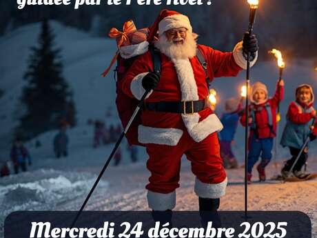 Descente aux flambeaux avec le père Noël